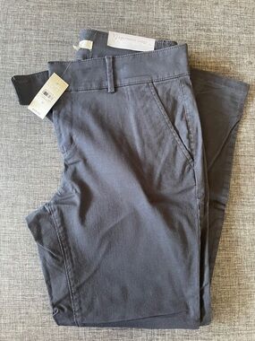 LOFT Girlfriend Chino Pants - Charcoal